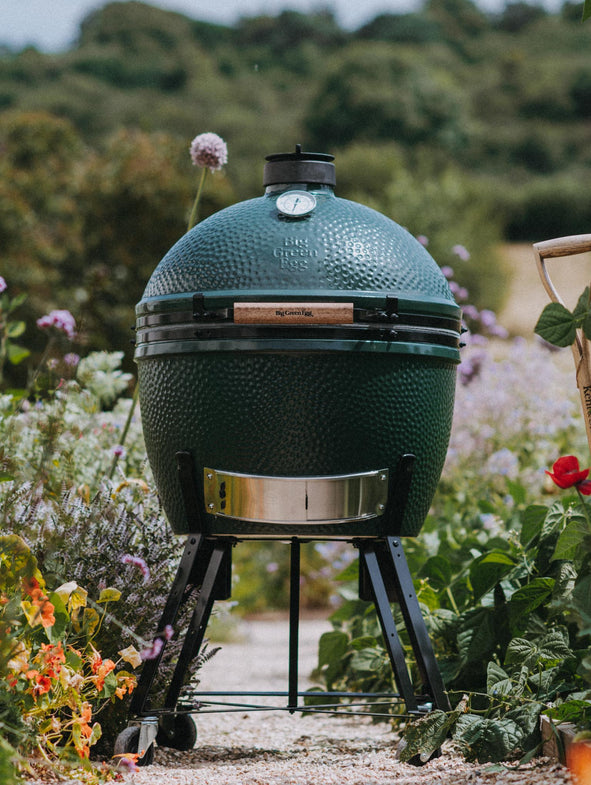 XL Big Green Egg with Integrated Nest can be moved anywhere